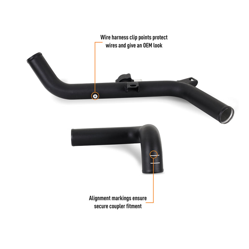 Load image into Gallery viewer, Mishimoto 2021+ Ford Bronco 2.7L High-Mount Intercooler Pipe Upgrade Kit - Wrinkle Black
