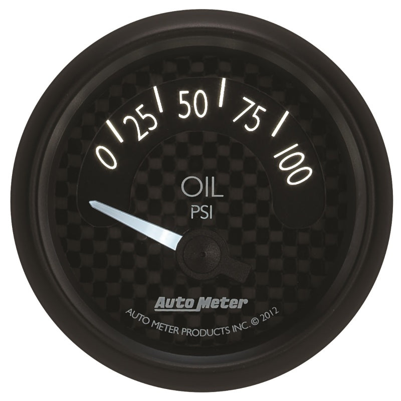 Load image into Gallery viewer, Autometer GT Series 52mm Short Sweep Electronic 0-100 psi Oil Pressure
