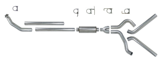 Diamond Eye KIT 4in Turbo Back DUAL AL: 94-02 DODGE CUMMINS 5.9L