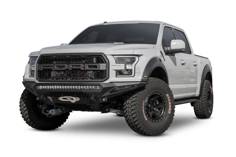 Load image into Gallery viewer, Addictive Desert Designs 17-18 Ford F-150 Raptor Stealth Fighter Front Bumper w/ Winch Mount
