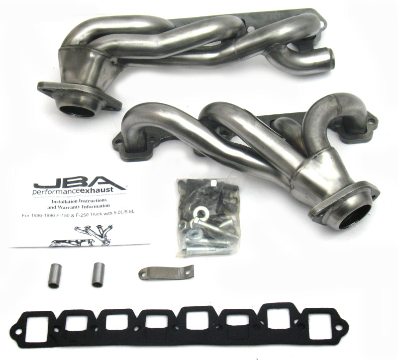 Load image into Gallery viewer, JBA 87-96 Ford F-150 5.8L SBF 1-5/8in Primary Raw 409SS Cat4Ward Header
