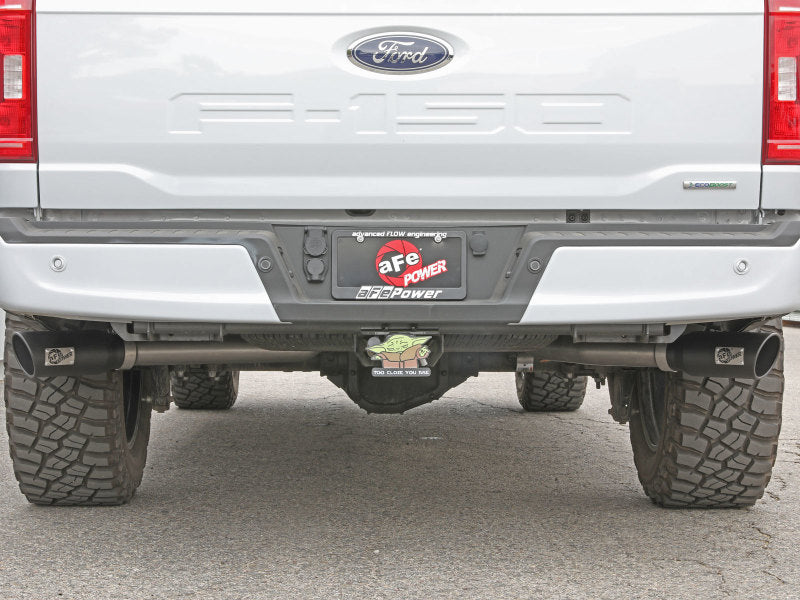 Load image into Gallery viewer, aFe Vulcan 3in 304 SS Cat-Back Exhaust 2021 Ford F-150 V6 2.7L/3.5L (tt)/V8 5.0L w/ Black Tips
