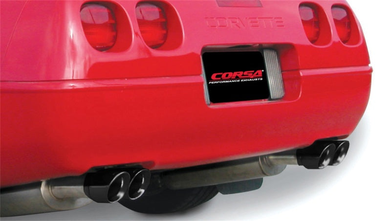 Load image into Gallery viewer, Corsa 1992-1995 Chevrolet Corvette C4 5.7L V8 LT1 Sport Cat-Back Exhaust w/ Twin 3.5in Black Tips
