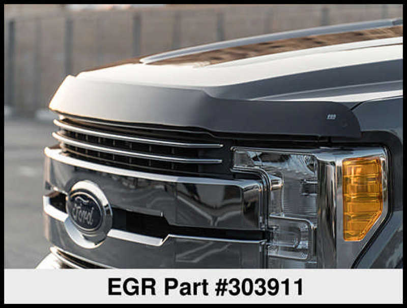 Load image into Gallery viewer, EGR 17+ Ford F-250/F-350 Superguard Hood Shield - Smoke Finish
