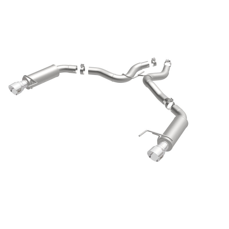 Load image into Gallery viewer, MagnaFlow Axle Back, SS, 3in, Competition, Dual Split Polished 4.5in Tip 2015 Ford Mustang GT V8 5.0
