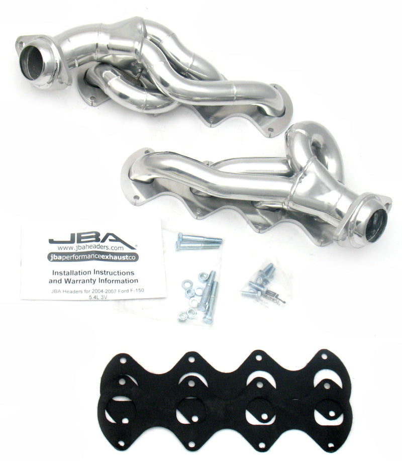 Load image into Gallery viewer, JBA 05-10 Ford F-Series 5.4L 3V 1-5/8in Primary Silver Ctd Cat4Ward Header
