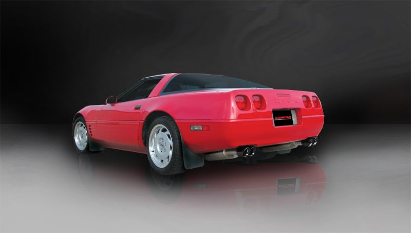 Load image into Gallery viewer, Corsa 1992-1995 Chevrolet Corvette C4 5.7L V8 LT1 Sport Cat-Back Exhaust w/ Twin 3.5in Black Tips
