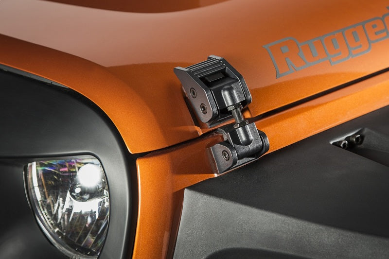 Load image into Gallery viewer, Rugged Ridge 07-18 Jeep Wrangler JK Textured Black Hood Catches
