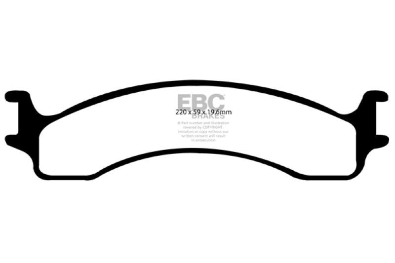 Load image into Gallery viewer, EBC 00-02 Dodge Ram 2500 Pick-up 5.2 2WD Greenstuff Front Brake Pads
