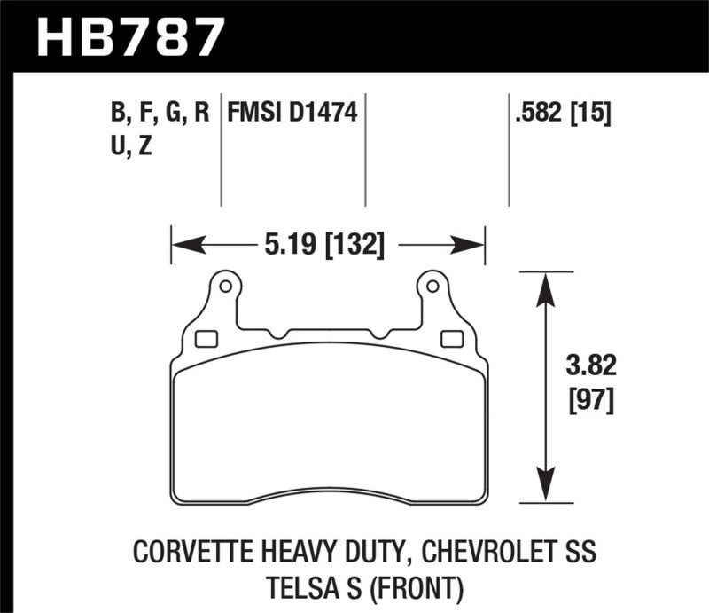 Load image into Gallery viewer, Hawk 15-17 Chevy Corvette Z51 DTC-60 Race Front Brake Pads
