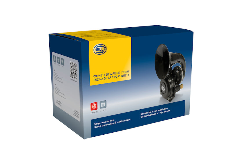 Load image into Gallery viewer, Hella Horn Kit Bx Black Air 1Tone 12/24V
