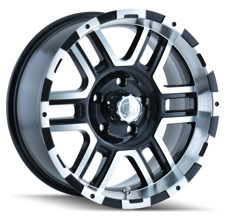 Load image into Gallery viewer, ION Type 179 16x8 / 5x114.3 BP / 10mm Offset / 83.82mm Hub Black/Machined Wheel
