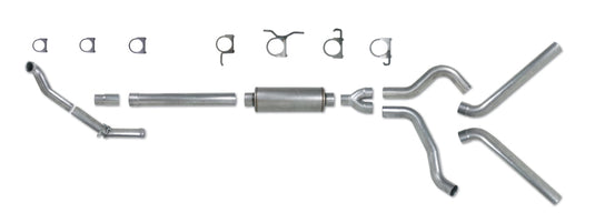 Diamond Eye KIT 4in Turbo Back DUAL SS: 94-97 FORD 7.3L F250/F350 PWRSTROKE NFS W/ CARB EQUIV STDS