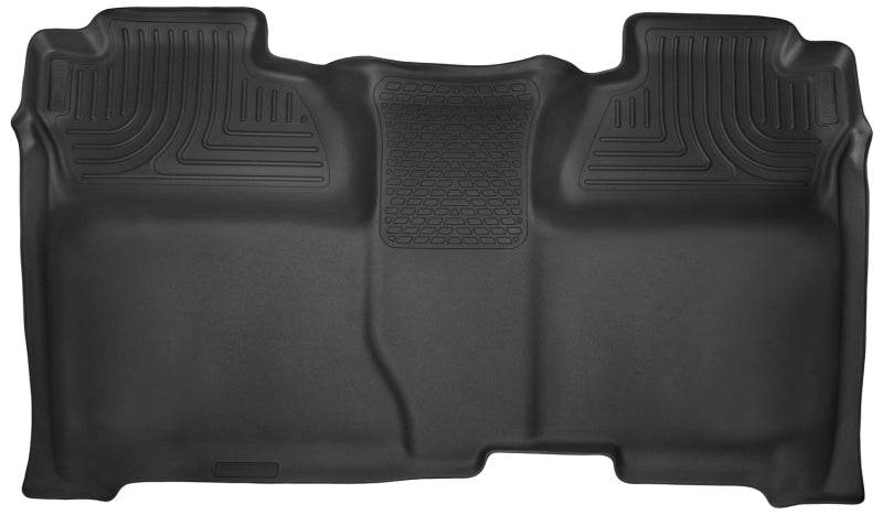 Load image into Gallery viewer, Husky Liners 14-15 Chevy Silverado Crew Cab X-Act Contour Black 2nd Row Floor Liners
