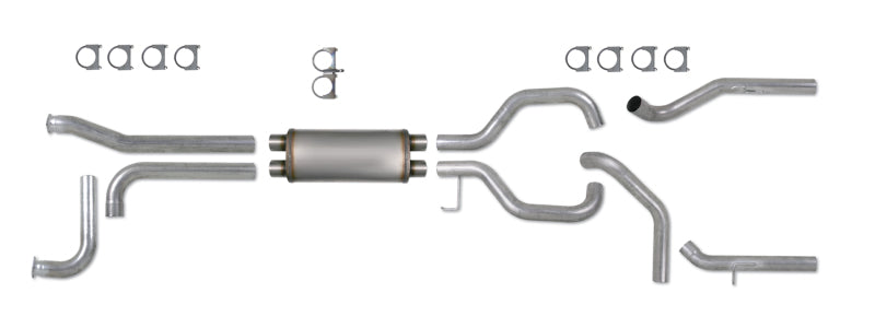 Load image into Gallery viewer, Diamond Eye KIT 3-1/2in Catback SPLIT DUAL GAS AL: NISSAN TITAN 5.6L 07-10
