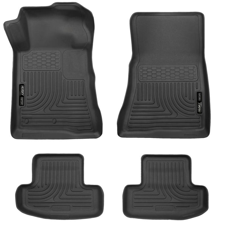 Load image into Gallery viewer, Husky Liners 10-12 Ford Mustang WeatherBeater Combo Black Floor Liners
