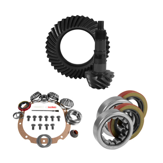 Yukon Gear 8.8in Ford 3.55 Rear Ring & Pinion Install Kit 2.25in OD Axle Bearings and Seals
