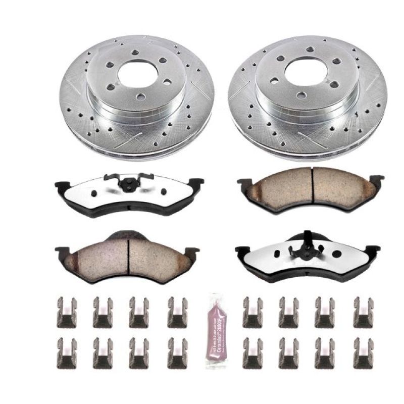 Load image into Gallery viewer, Power Stop 00-02 Dodge Dakota Front Z36 Truck &amp; Tow Brake Kit
