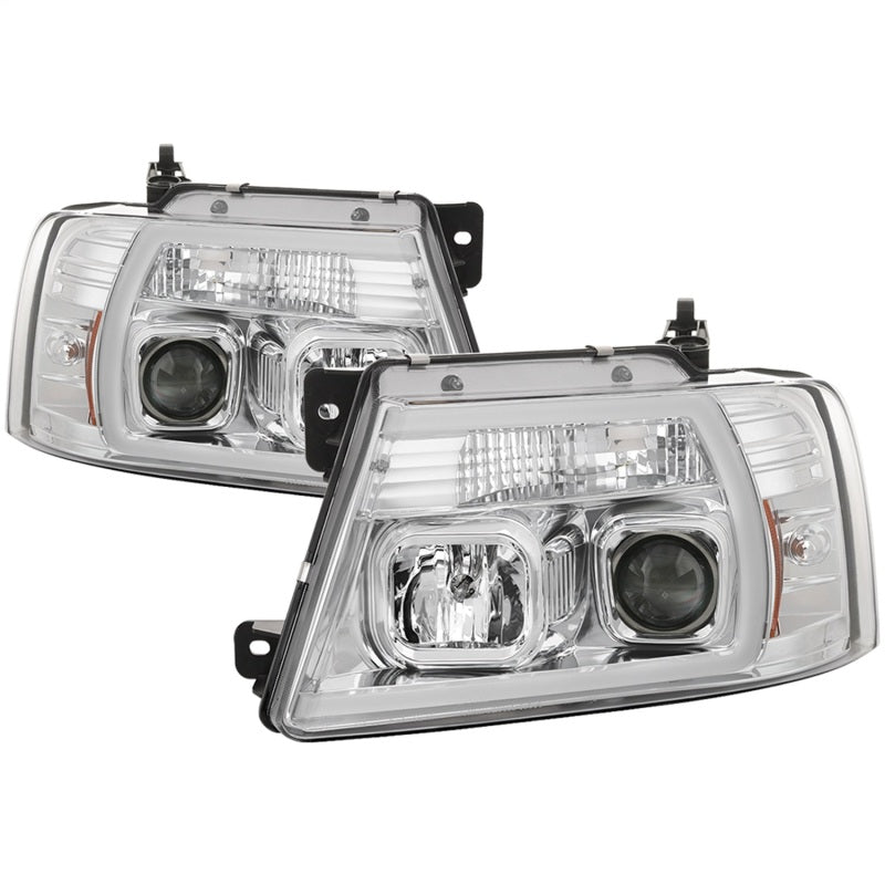 Load image into Gallery viewer, Spyder 04-08 Ford F-150 Light Bar Projector Headlights - Chrome (PRO-YD-FF15004V2-LB-C)
