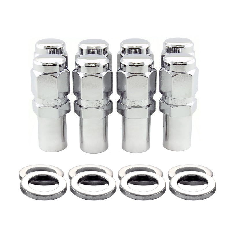 Load image into Gallery viewer, McGard Hex Lug Nut (Long Shank - 1in. / Duplex) 1/2-20 / 7/8 Hex / 2.425in. Length (8-Pack) - Chrome
