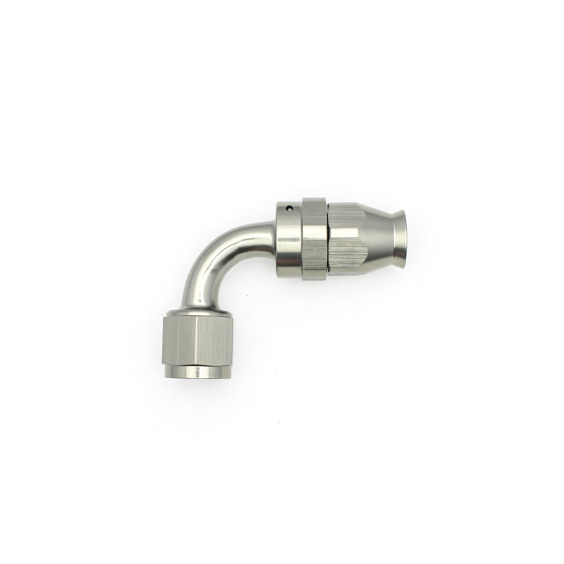 Load image into Gallery viewer, DeatschWerks 8AN Female Swivel 90-Degree Hose End PTFE (Incl. 1 Olive Insert)
