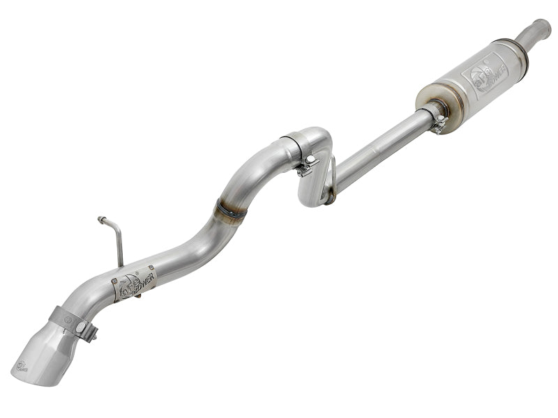 Load image into Gallery viewer, aFe MACH Force-Xp 2.5in Catback High-Tuck Exhaust 18-21 Jeep Wrangler (JL)3.6L 4-Door - Polished Tip
