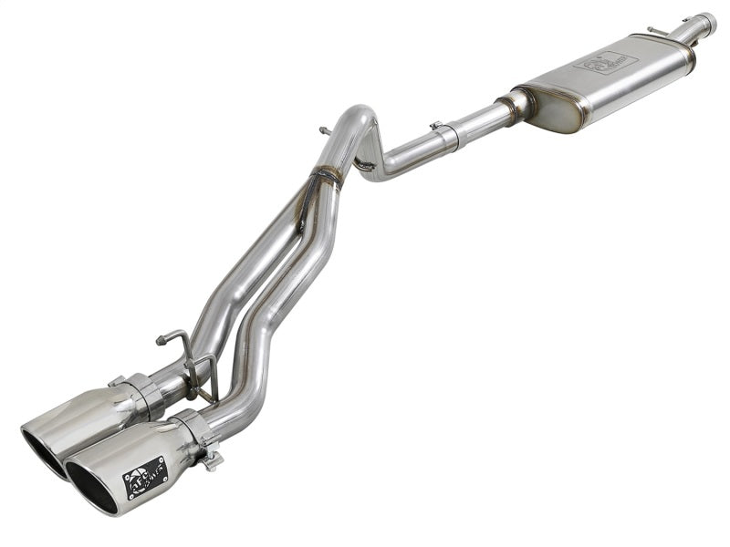 Load image into Gallery viewer, aFe Rebel Series 2.5in SS Cat-Back Exhaust w/ Polished Tip 07-18 Jeep Wrangler (JK) V6 3.6/3.8L 4dr
