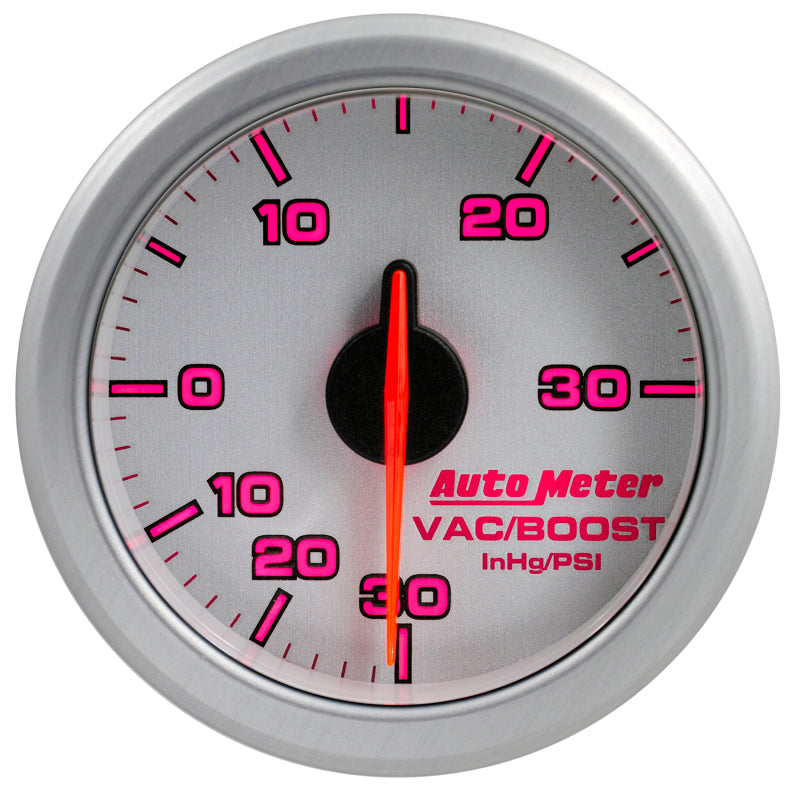 Load image into Gallery viewer, Autometer Airdrive 2-1/6in Boost/Vac Gauge 30in HG/30 PSI - Silver
