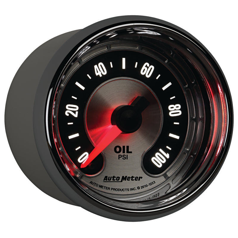 Load image into Gallery viewer, Autometer American Muscle 52mm Full Sweep Electric 0-100 PSI Oil Pressure Gauge
