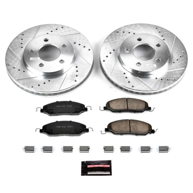 Load image into Gallery viewer, Power Stop 05-10 Ford Mustang Front Z23 Evolution Sport Brake Kit
