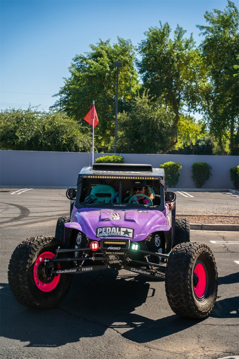 Load image into Gallery viewer, Rigid Industries x SHREDDY 360-Series 4in Lights w/Wt Bcklght (2) + 6 Covers (2 Pink/2 Teal/2 Blk)
