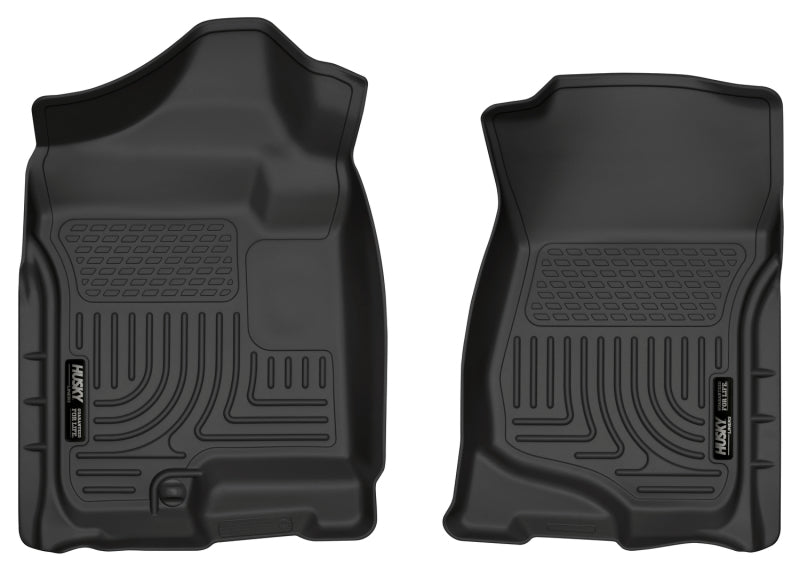 Load image into Gallery viewer, Husky Liners 07-14 Cadillac Escalade ESV/EXT Weatherbeater Black Front Floor Liners
