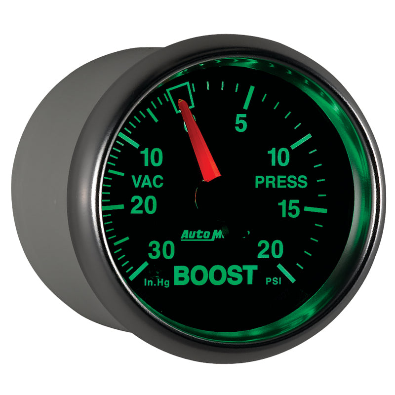 Load image into Gallery viewer, Autometer GS 52mm 30 in Hg/20 psi Mechanical Vacuum/Boost Gauge
