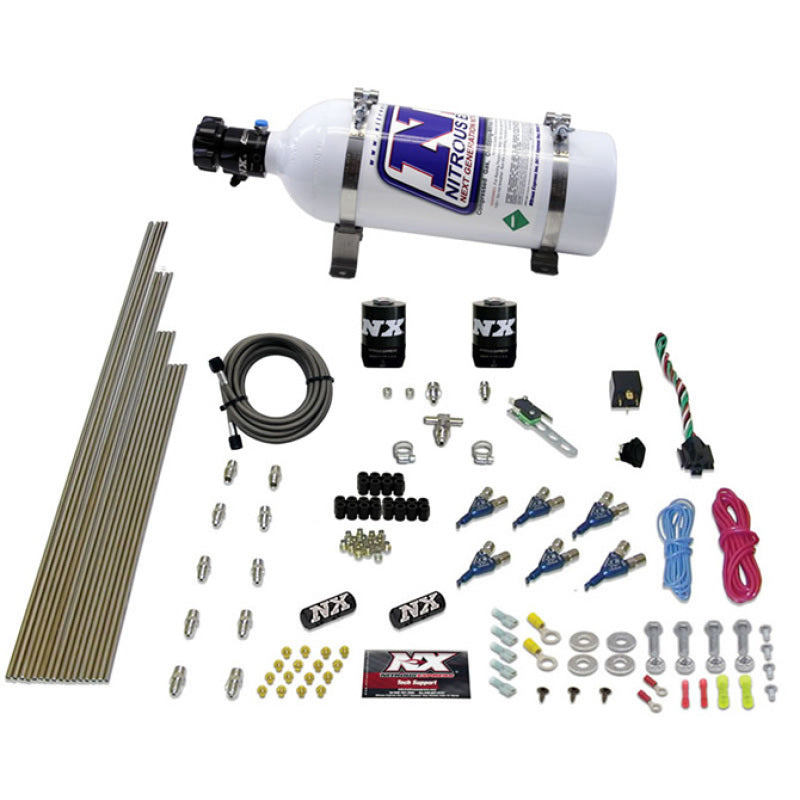 Load image into Gallery viewer, Nitrous Express V6AN Gasoline EFI Nitrous Kit (150-375HP) w/5lb Bottle
