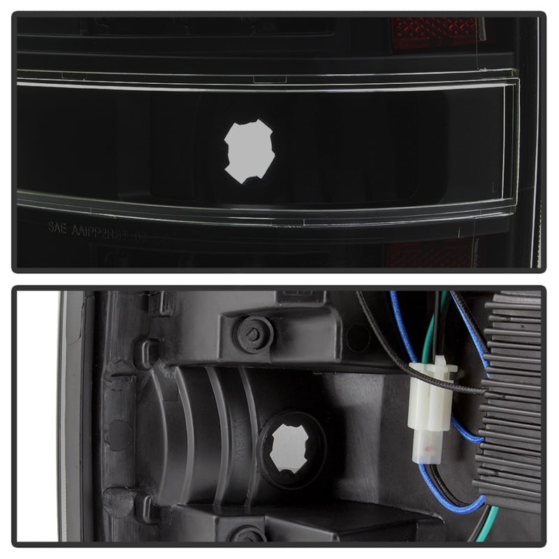 Load image into Gallery viewer, xTune 09-14 Ford F-150 Light Bar LED Tail Lights - Black Smoke (ALT-JH-FF15009-LBLED-BSM)
