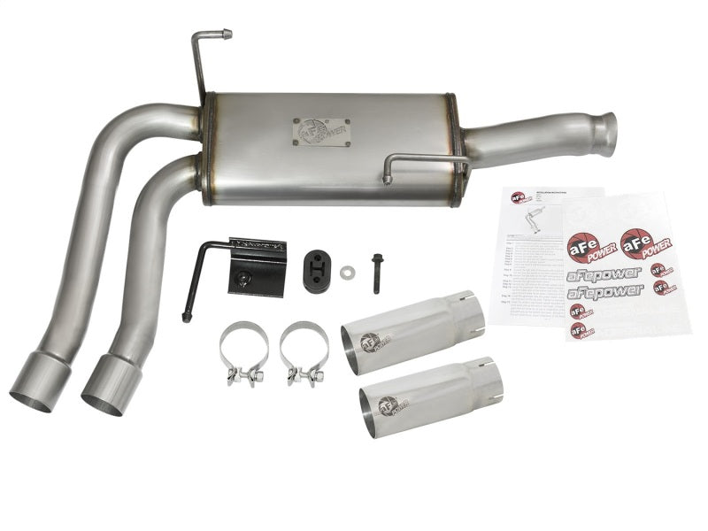 Load image into Gallery viewer, aFe Rebel Series CB Middle-Side Exit SS Exhaust w/ Polished Tips 09-16 GM Silverado/Sierra V6/V8
