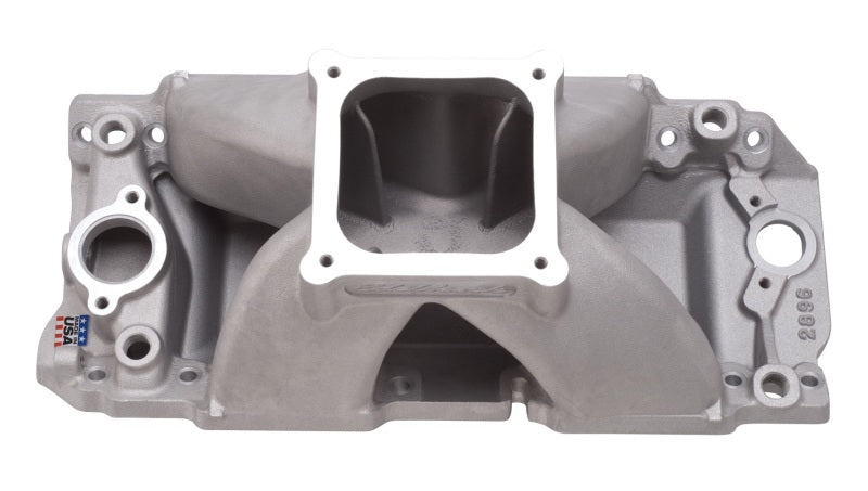 Load image into Gallery viewer, Edelbrock Manifold BBC Short Deck Super Victor 565 Conventional Rect Port Heads
