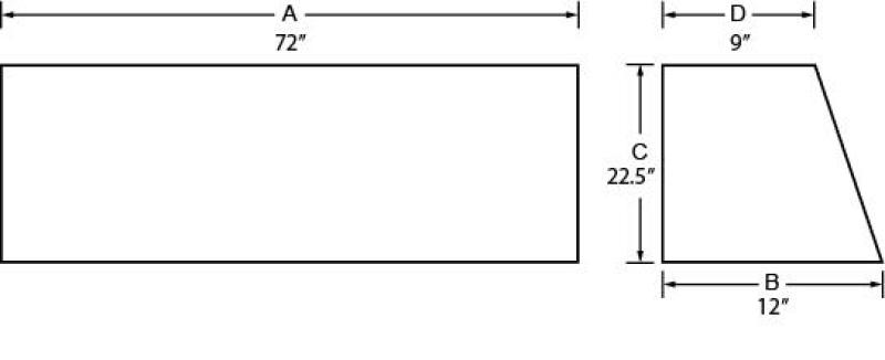 Load image into Gallery viewer, Tradesman Aluminum Professional Rail Top Mount L-Wing Box (72in.) - Brite
