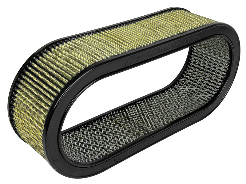 Load image into Gallery viewer, aFe MagnumFLOW Air Filters Round Racing PG7 A/F PG7 Oval Filter (18.13 x 7.25 x 6.0 w/EM)
