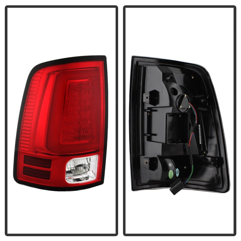 Load image into Gallery viewer, Spyder 13-14 Dodge Ram 1500 LED Tail Lights - Red Clear ALT-YD-DRAM13V2-LED-RC
