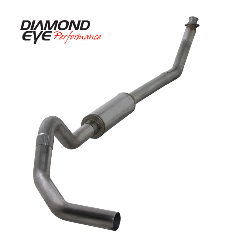 Load image into Gallery viewer, Diamond Eye KIT 4in Turbo Back MFLR RPLCMENT PIPE SGL SS: 98.5-02 DODGE CUMMINS 5.9L
