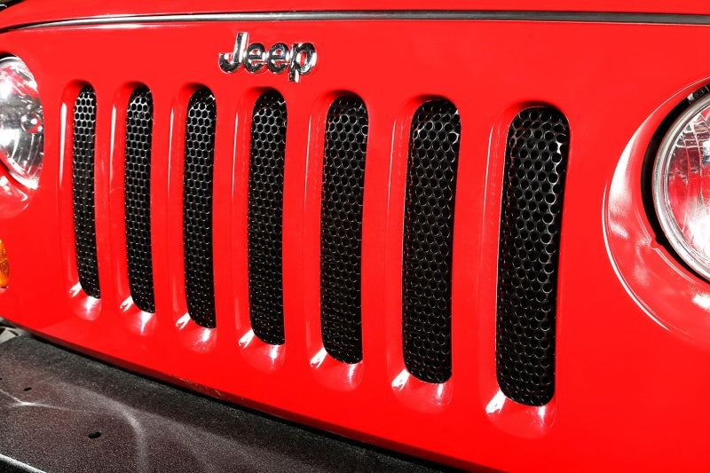 Load image into Gallery viewer, Rugged Ridge Grille Insert Black 07-18 Jeep Wrangler
