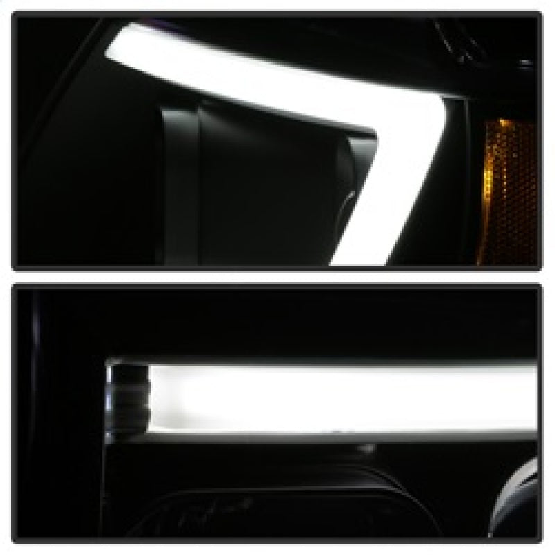 Load image into Gallery viewer, Spyder 99-04 Jeep Grand Cherokee Projector Headlights - Light Bar DRL LED - Black
