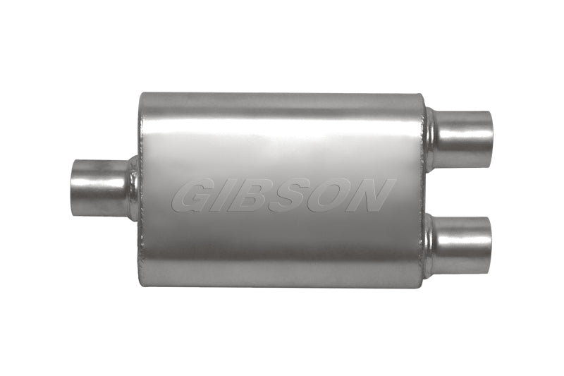 Load image into Gallery viewer, Gibson CFT Superflow Center/Dual Oval Muffler - 4x9x13in/2.25in Inlet/2.25in Outlet - Stainless
