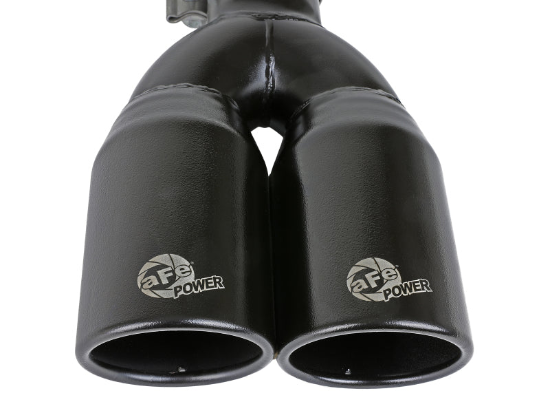 Load image into Gallery viewer, aFe MACH Force-Xp 409 Stainless Steel Clamp-on Exhaust Tip 2.5in Inlet 3.5in Outlet - Black
