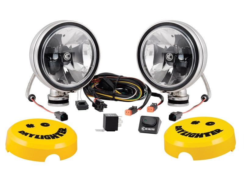 Load image into Gallery viewer, KC HiLiTES 6in. Daylighter Gravity G6 LED Lights 20w Spot Beam (Pair Pack System) - Black SS
