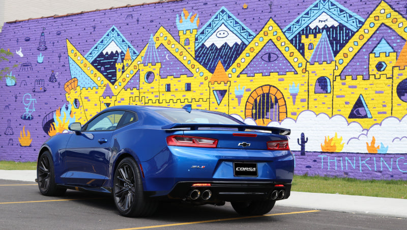 Load image into Gallery viewer, Corsa 2017-2024 Chevrolet Camaro SS 6.2L V8 2.75in Polished Sport Axle-Back Exhaust
