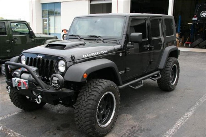 Load image into Gallery viewer, N-Fab Nerf Step 07-17 Jeep Wrangler JK 4 Door All - Tex. Black - W2W - 3in
