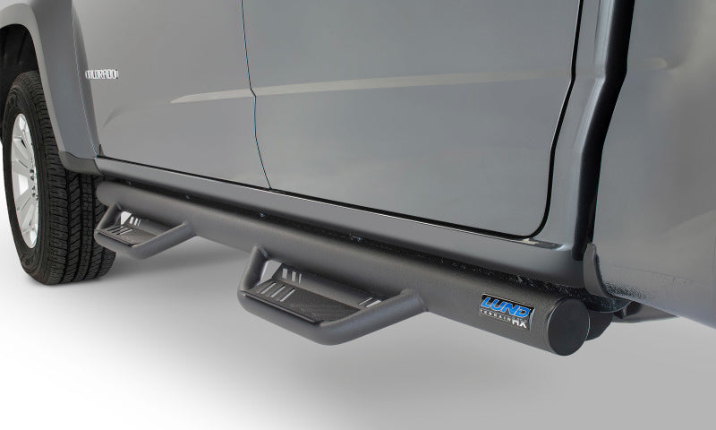 Load image into Gallery viewer, Lund 16-19 Toyota Tacoma Crew Cab Terrain HX Step Nerf Bars - Black
