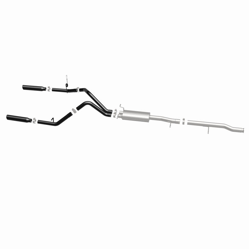 Load image into Gallery viewer, MagnaFlow SYS Cat-Back 3.5in Black Dual Split Rear Tips 10-13 Chevy Silverado / GMC Sierra 5.3L
